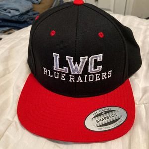 LWC Blue Raiders red black snapback brand new with sticker tags